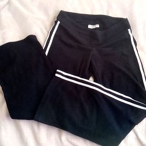 Boston Proper Sport cotton exercise comfy pants sz S Black and white